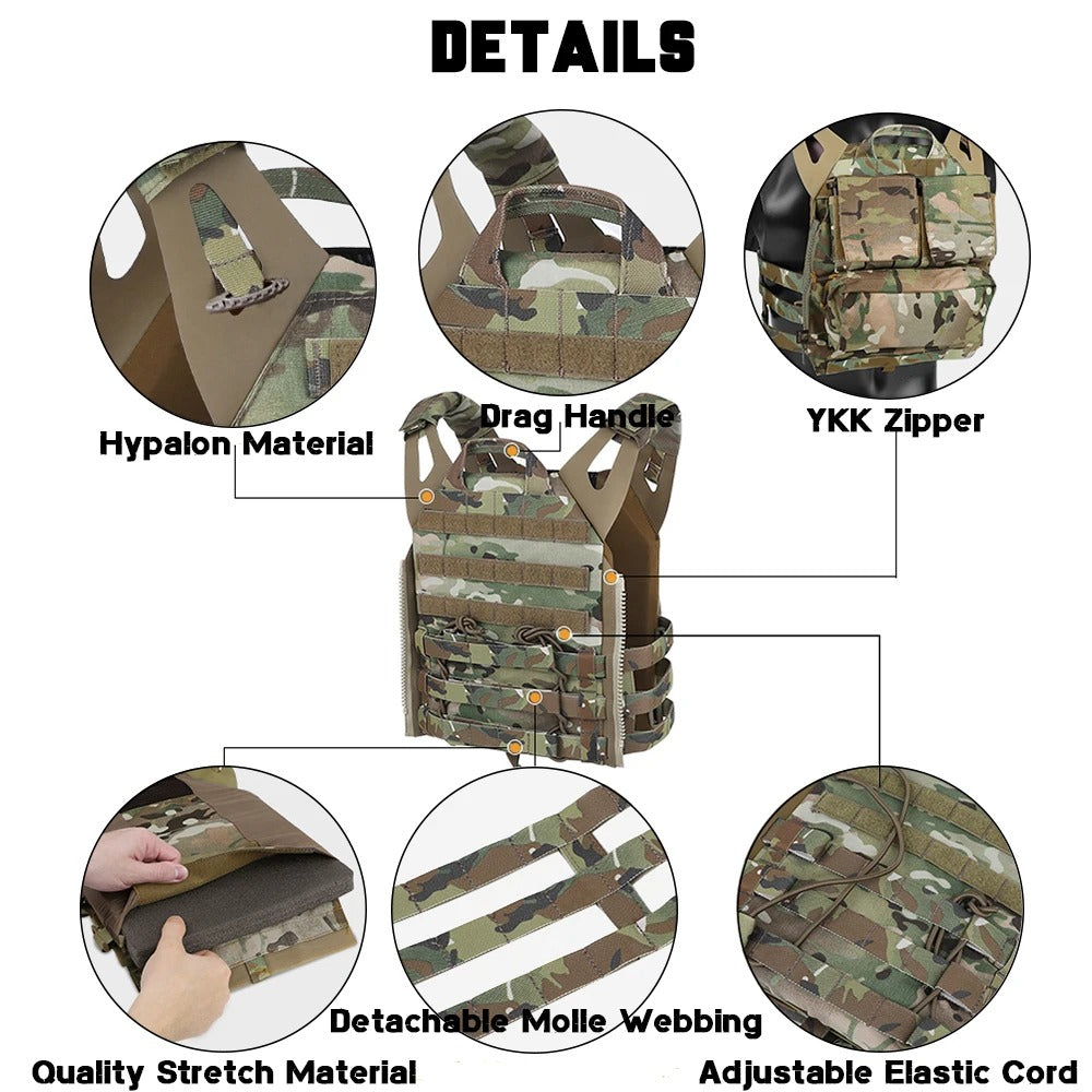 KRYDEX 500D JPC 2.0 Tactical Vest MOLLE